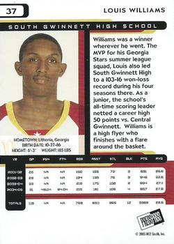 2005 Press Pass #37 Louis Williams Back