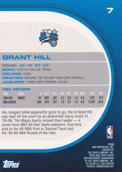 2005-06 Finest #7 Grant Hill Back