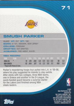 2005-06 Finest #71 Smush Parker Back