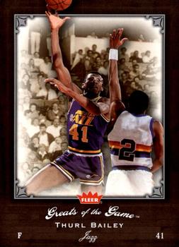 2005-06 Fleer Greats of the Game #22 Thurl Bailey Front
