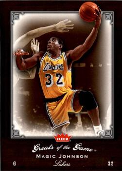 2005-06 Fleer Greats of the Game #54 Magic Johnson Front