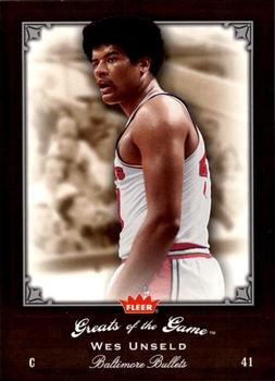 2005-06 Fleer Greats of the Game #88 Wes Unseld Front