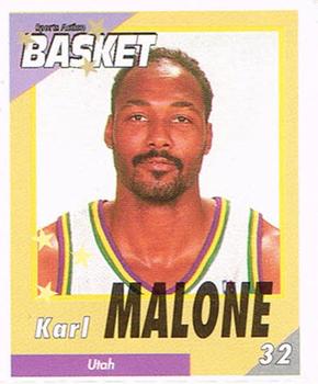 1995 French Sports Action Basket - Face 2 Face Utah Jazz #NNO Karl Malone Front