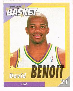 1995 French Sports Action Basket - Face 2 Face Utah Jazz #NNO David Benoit Front