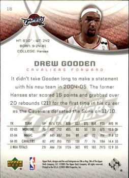 2005-06 SP Game Used #18 Drew Gooden Back