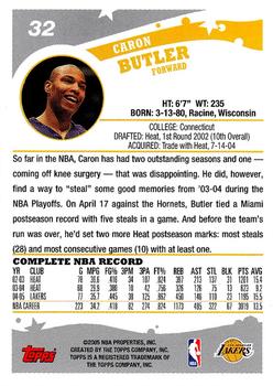 2005-06 Topps #32 Caron Butler Back