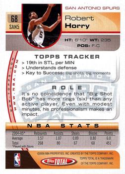 2005-06 Topps Total #68 Robert Horry Back