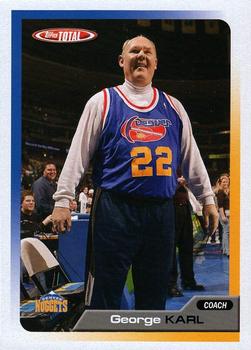 2005-06 Topps Total #373 George Karl Front
