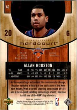 2005-06 Upper Deck Hardcourt #60 Allan Houston Back