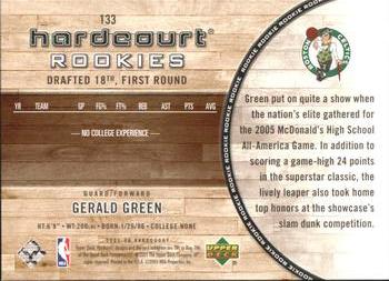 2005-06 Upper Deck Hardcourt #133 Gerald Green Back