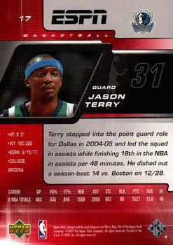 2005-06 Upper Deck ESPN #17 Jason Terry Back