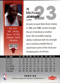 2005-06 Hoops #20 Michael Jordan Back
