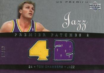 2007-08 Upper Deck Premier - Patches Dual Silver #PR1-TC Tom Chambers Front