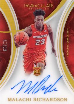 2016-17 Panini Immaculate Collection Collegiate - Rookie Autographs Gold #50 Malachi Richardson Front