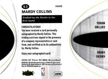 2006-07 E-X #63 Mardy Collins Back