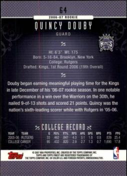 2006-07 Finest #64 Quincy Douby Back