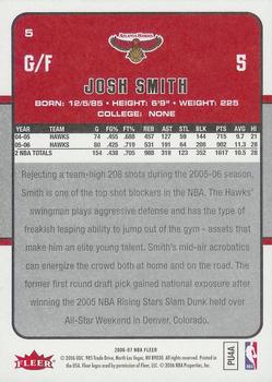 2006-07 Fleer #5 Josh Smith Back