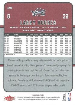 2006-07 Fleer #29 Larry Hughes Back