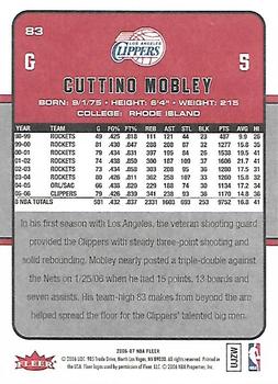 2006-07 Fleer #83 Cuttino Mobley Back