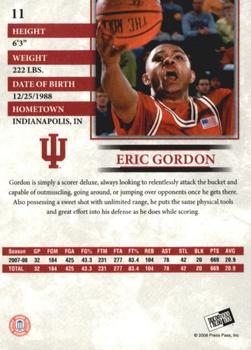 2008 Press Pass - Reflectors #11 Eric Gordon Back