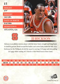 2008 Press Pass - Reflectors #15 J.J. Hickson Back