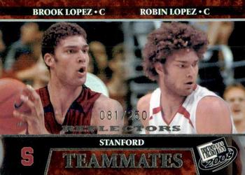 2008 Press Pass - Reflectors Holofoil #55 Brook Lopez / Robin Lopez Front