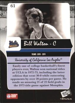 2006-07 Press Pass Legends #61 Bill Walton Back
