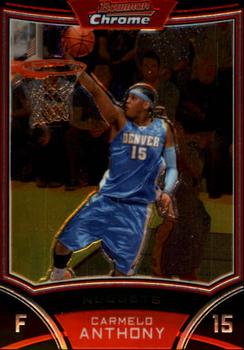 2008-09 Bowman - Chrome #15 Carmelo Anthony Front