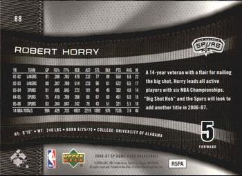 2006-07 SP Game Used #88 Robert Horry Back