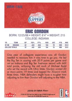 2008-09 Fleer - 1986-87 Rookies #86R-168 Eric Gordon Back