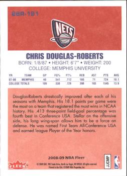 2008-09 Fleer - 1986-87 Rookies #86R-191 Chris Douglas-Roberts Back