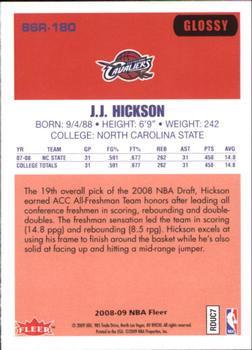 2008-09 Fleer - 1986-87 Rookies Glossy #86R-180 J.J. Hickson Back
