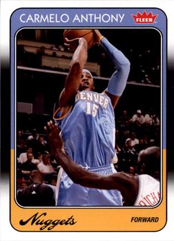 2008-09 Fleer - 1988-89 #25 Carmelo Anthony Front