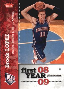 2008-09 Fleer - First Year Phenoms #PH-10 Brook Lopez Front