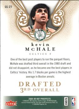 2008-09 Fleer Hot Prospects - Cream of the Crop #CC-27 Kevin McHale Back