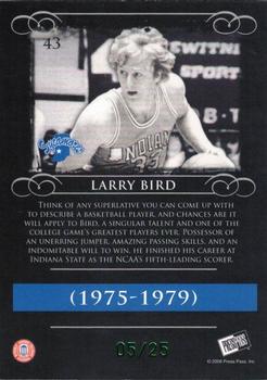 2008-09 Press Pass Legends - Emerald #43 Larry Bird Back