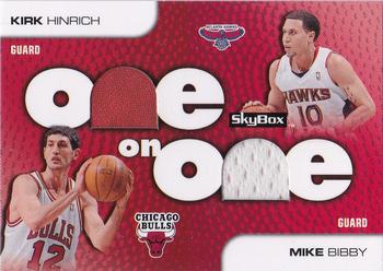 2008-09 SkyBox - One on One Dual Memorabilia #OO-BH Mike Bibby / Kirk Hinrich Front