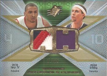 2008-09 SPx - Winning Materials Combos Patches #WMC-BL Acie Law IV / Mike Bibby Front