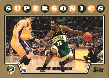 2008-09 Topps - Gold Border #86 Jeff Green Front
