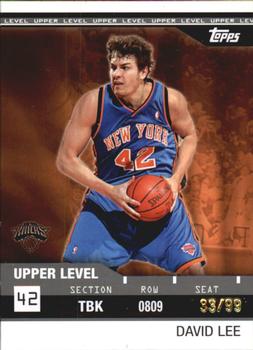 2008-09 Topps - Rip Cards Upper Level (99) #RIP-14 David Lee Front