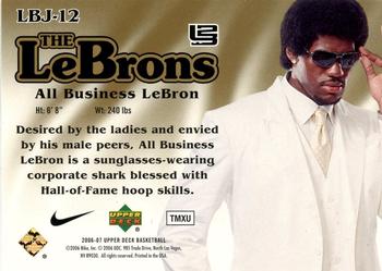 2006-07 Upper Deck - The LeBrons #LBJ-12 LeBron James Back