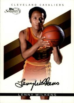 2008-09 Topps Signature - Facsimile Black #TS-LW Lenny Wilkens Front