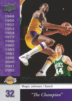 2008-09 Upper Deck - Dynasty Los Angeles Lakers #LAL-15 Magic Johnson Front
