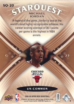2008-09 Upper Deck - StarQuest Un-Common #SQ-20 Michael Jordan Back