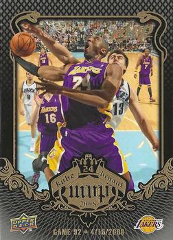 2008-09 Upper Deck MVP - Kobe Bryant MVP #KB-89 Kobe Bryant Front