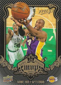 2008-09 Upper Deck MVP - Kobe Bryant MVP #KB-100 Kobe Bryant Front