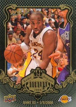 2008-09 Upper Deck MVP - Kobe Bryant MVP #KB-63 Kobe Bryant Front