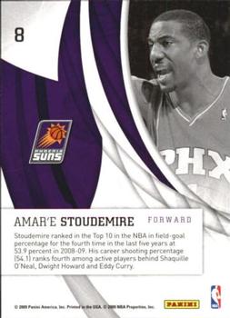 2009-10 Donruss Elite - In the Zone #8 Amare Stoudemire Back