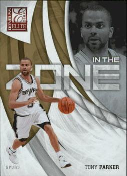 2009-10 Donruss Elite - In the Zone Gold #11 Tony Parker Front