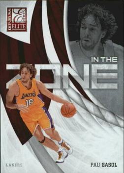 2009-10 Donruss Elite - In the Zone Red #4 Pau Gasol Front